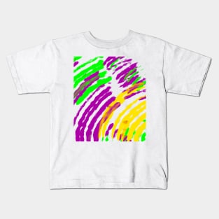 Mardi Gras Abstract Kids T-Shirt